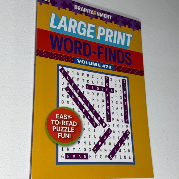 Large Print Word-Finds Puzzle Book Volume 472 Brain Games Easy Read - Picture 3 of 4